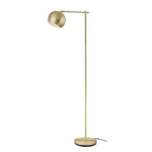 Mid Mod Brushed Brass Floor Lamp